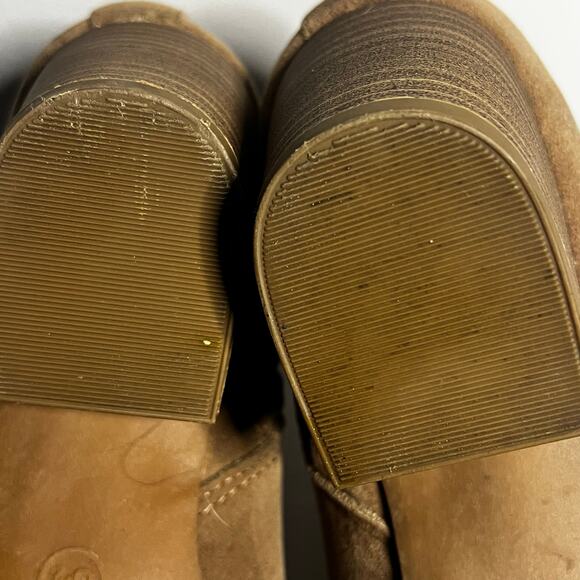 Universal Thread Women's Western Boots Tan Brown Faux Suede Leather Size 8.5 - Picture 10 of 16